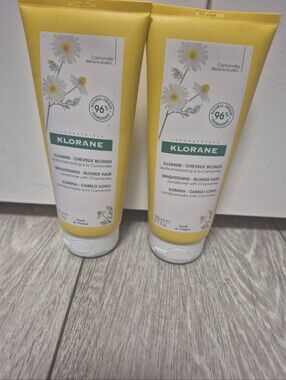 2 Klorane Brightening Blonde Hair Conditioner With Chamomile 6.7 Fl. Oz NEW